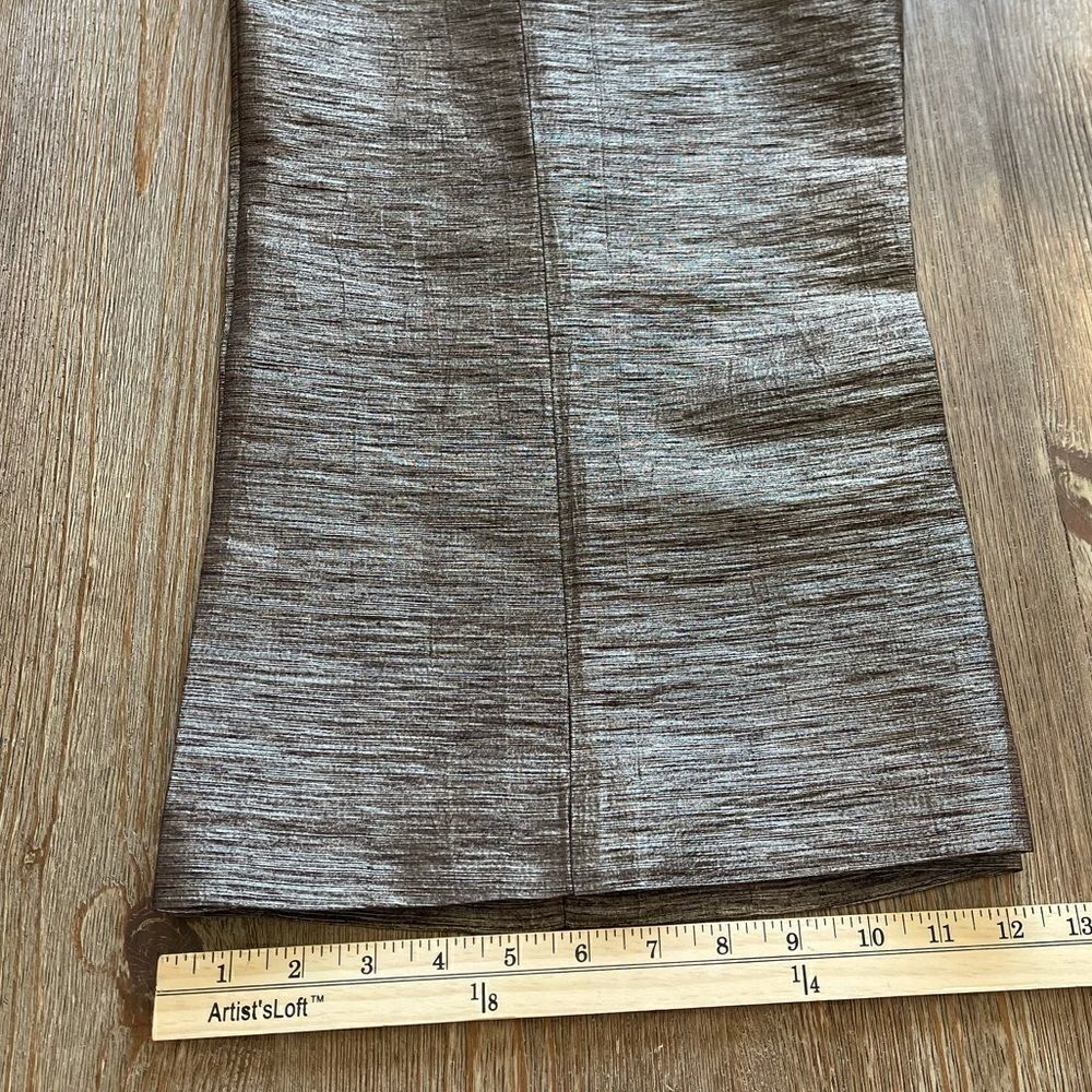 Cache Textured Bronze Capris Gaucho Pants Size 4 - Picture 9 of 12